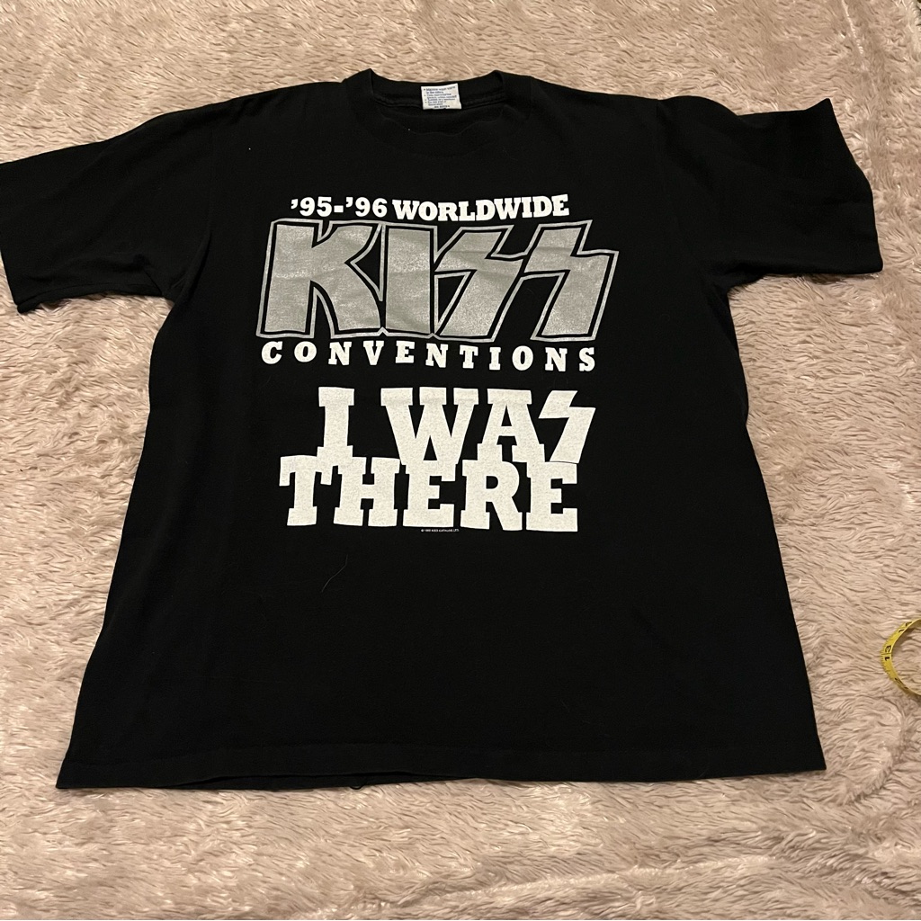 Vintage Kiss 9596 Worldwide Conventions TShirt